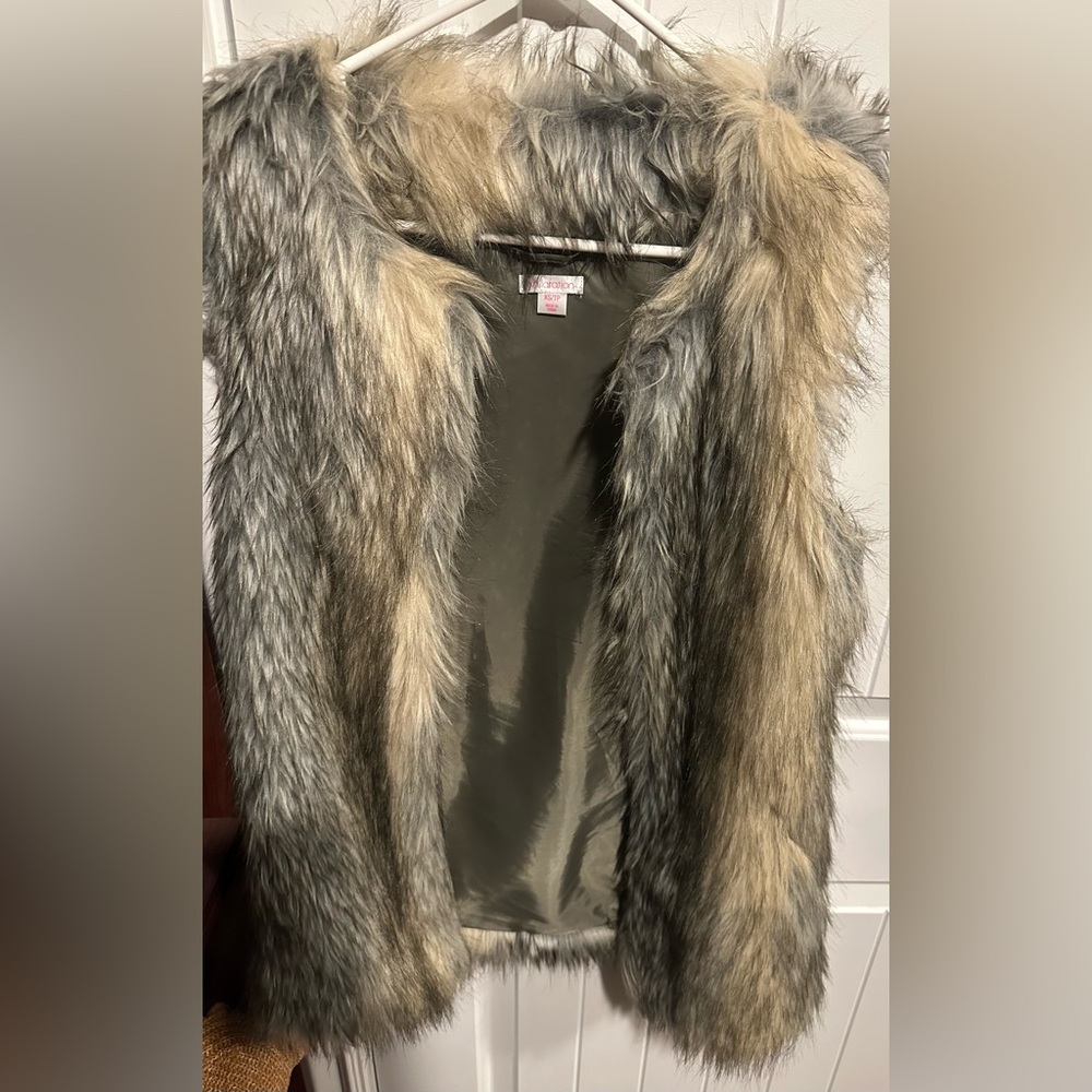 Faux fur vest